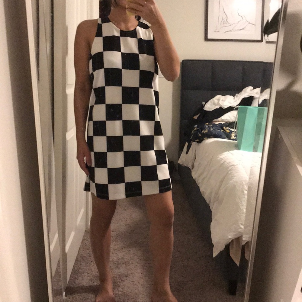 Checkered Shift Dress Size Medium
